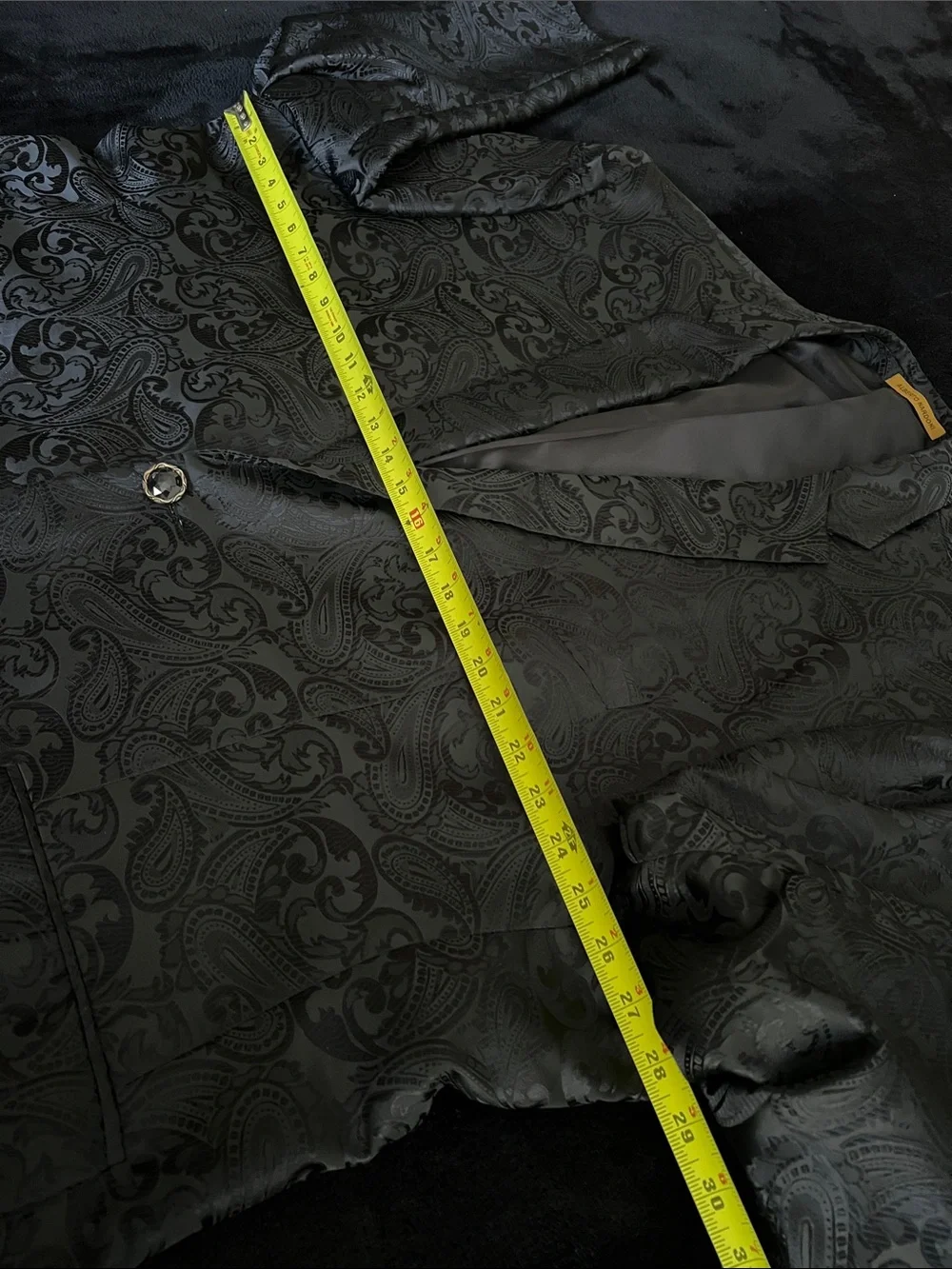 Italian Black Paisley Sport Coat